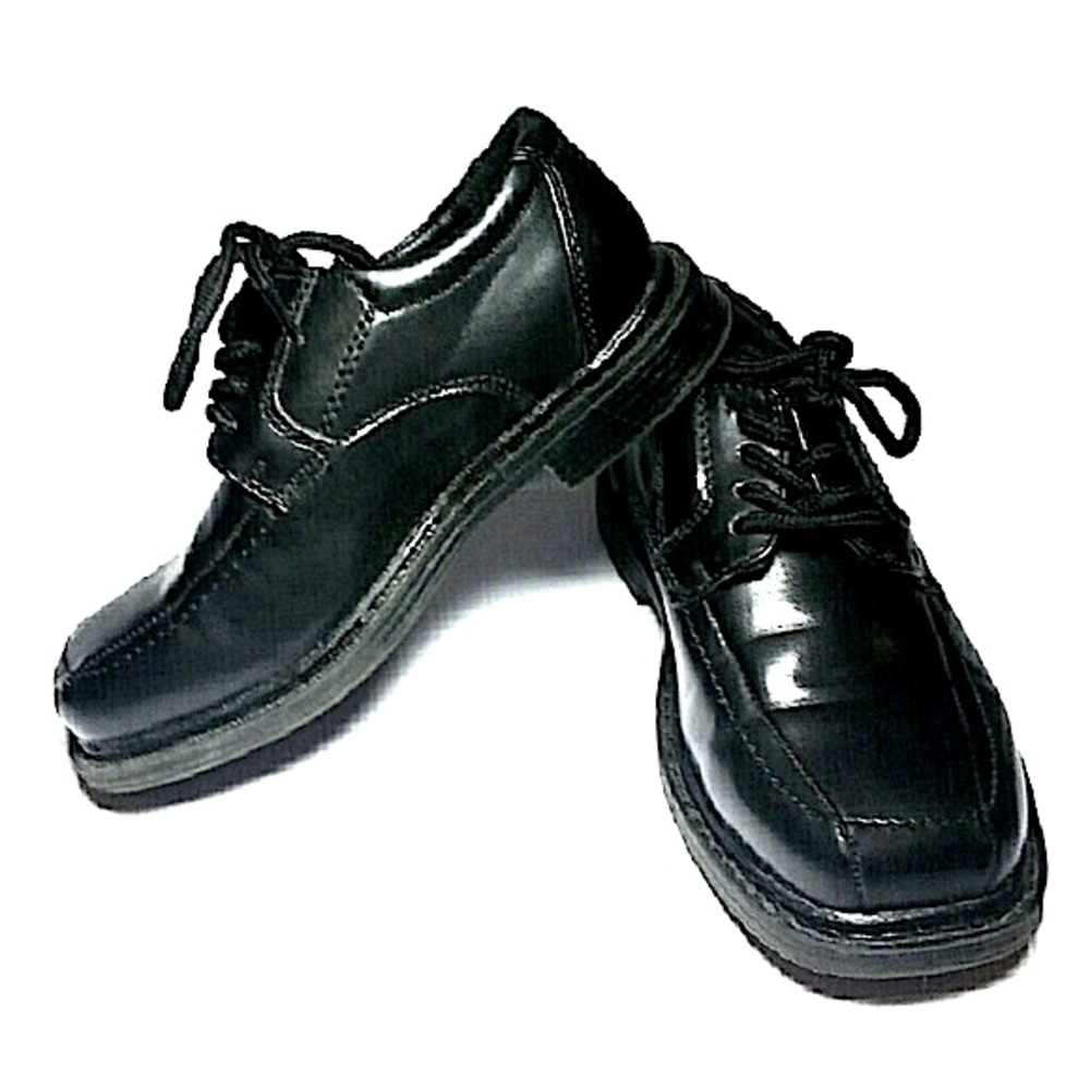 Madison Avenue Black Oxfords Brice Lace Up Dress Shoe Kids 9.5W COPY